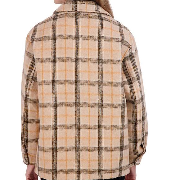 Sebby Plaid Shacket, Women's Medium - Picture 2 of 5